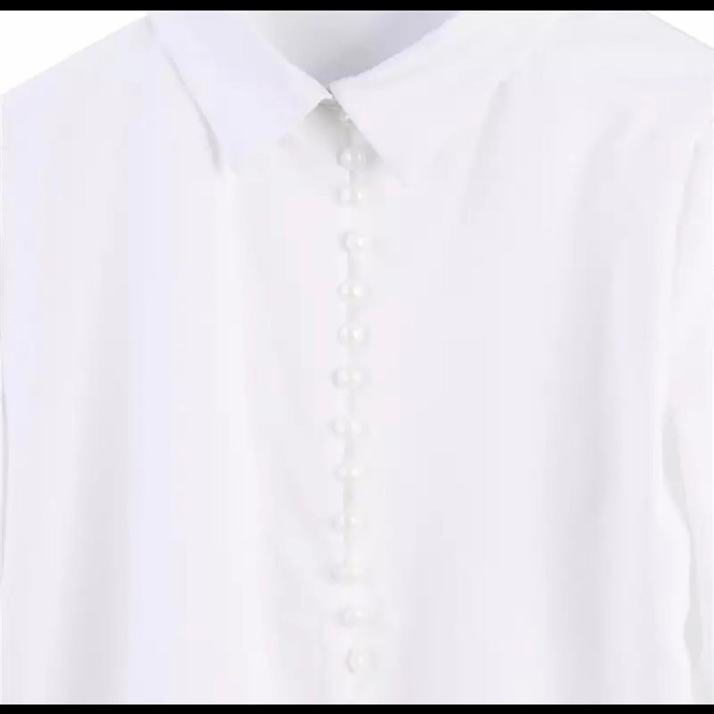 NEW White Top Summer Chic Office Style Classy - Picture 5 of 7